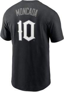 Yoan Moncada Chicago White Sox Black City Connect Short Sleeve Player T Shirt