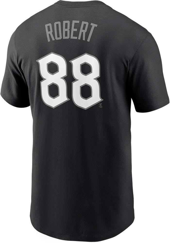 Luis Robert Chicago White Sox Black City Connect Short Sleeve Player T Shirt