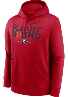 Nike Georgia Bulldogs Mens Red College Football Playoffs Bound 2024 Long Sleeve Hoodie