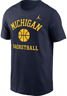 Nike Michigan Wolverines Blue Legacy Alma Mater Short Sleeve T Shirt