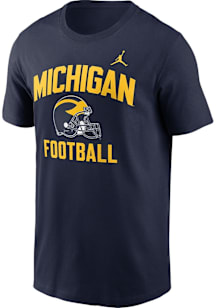 Nike Michigan Wolverines Blue Legacy Alma Mater Short Sleeve T Shirt