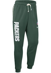 Nike Green Bay Packers Mens Green Sideline Taper Sweatpants