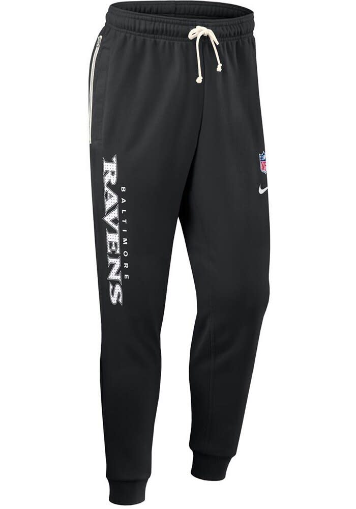 Baltimore Ravens Mens Nike BLACK Sideline Taper Sweatpants - 173219604