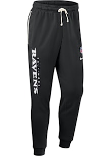 Nike Baltimore Ravens Mens Black Sideline Taper Sweatpants
