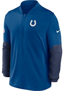 Nike Indianapolis Colts Mens Blue Sideline Long Sleeve Qtr Zip Pullover