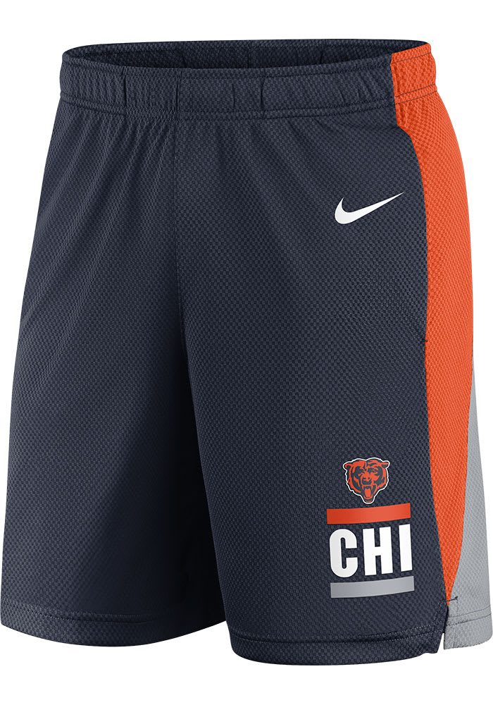Nike Chicago Bears Mens Navy Blue Core Shorts