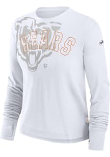 Nike Chicago Bears Womens White Team Pride LS Tee