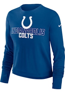 Nike Indianapolis Colts Womens Blue Team Pride LS Tee