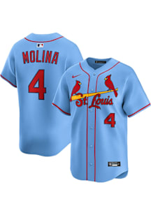 Yadier Molina Nike St Louis Cardinals Mens Light Blue Alternate Limited Baseball Jersey