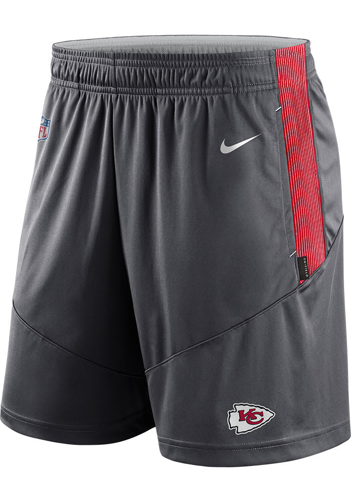 KC Chiefs Chiefs Nike Grey Dry Knit Shorts