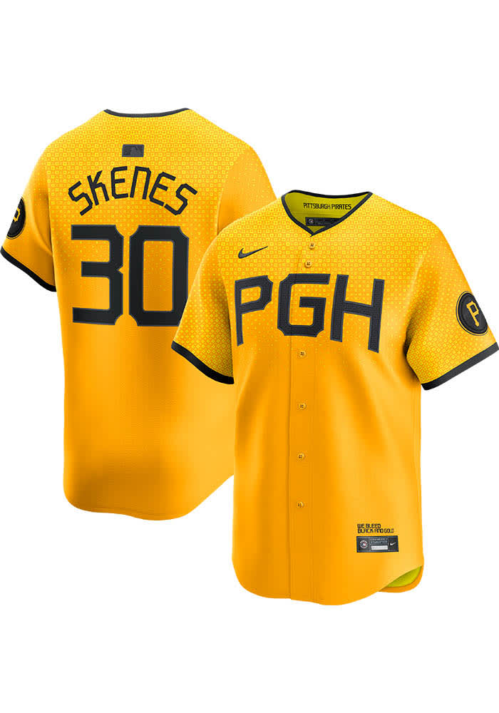 Paul Skenes Pittsburgh Pirates Mens GOLD City Connect Limited