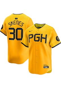 Paul Skenes Nike Pittsburgh Pirates Mens Gold City Connect Limited Baseball Jersey