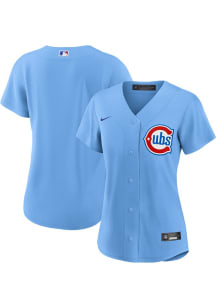 Chicago Cubs Womens Nike Replica Alternate Jersey - Light Blue
