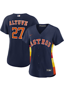 Jose Altuve Houston Astros Womens Replica Alternate Jersey - Navy Blue