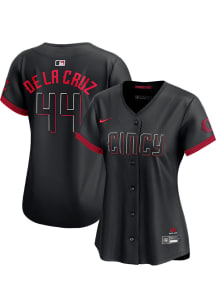 Elly De La Cruz Nike Cincinnati Reds Womens Black City Connect Limited Baseball Jersey