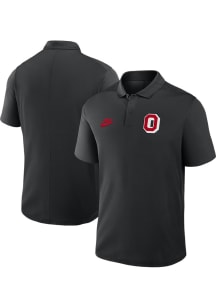 Mens Ohio State Buckeyes Black Nike Victory Vintage Logo Short Sleeve Polo Shirt
