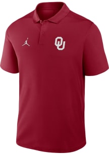 Nike Oklahoma Sooners Mens Crimson Victory Short Sleeve Polo