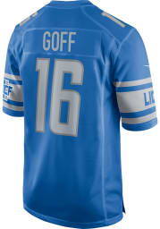 Jared Goff Nike Detroit Lions Blue Home Game Football Jersey