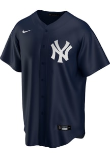 New York Yankees Mens Nike Replica Alt Jersey - Navy Blue