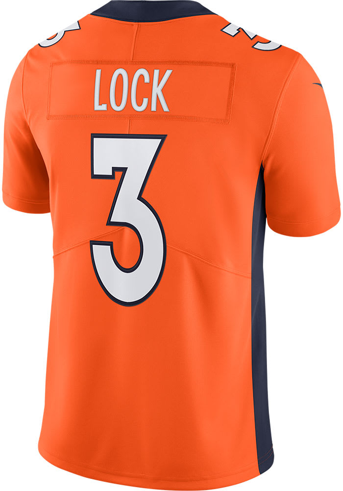 Drew Lock Nike Denver Broncos Mens Orange Home Limited Football Jersey