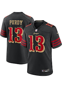 Brock Purdy  Nike San Francisco 49ers Black Alt Game Football Jersey
