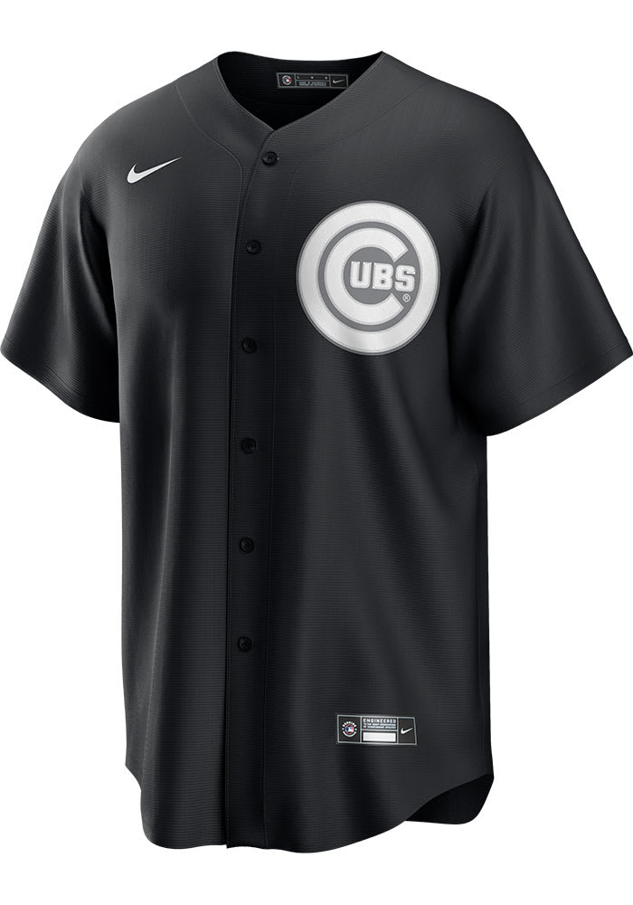 Chicago Cubs Mens Nike Replica Fashion Replica Jersey - Black