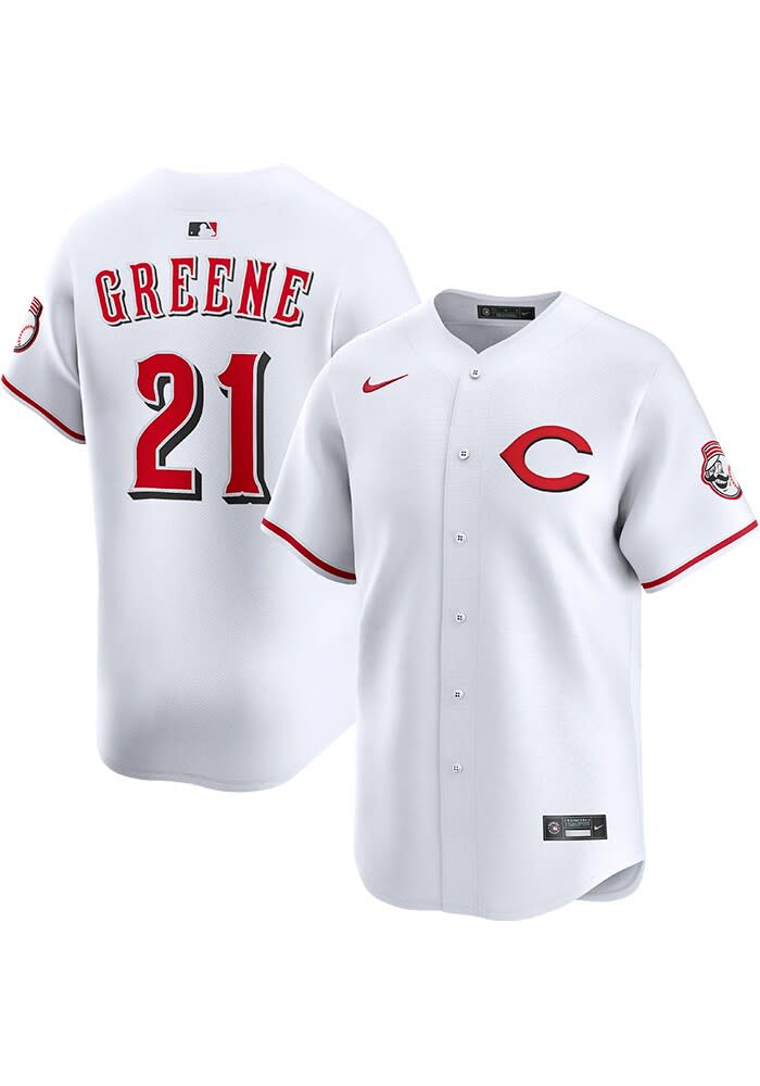 Hunter Greene Nike Cincinnati Reds Mens White Alt Limited Baseball Jersey
