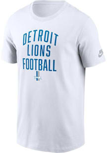 Nike Detroit Lions White Rewind Essential Short Sleeve T Shirt
