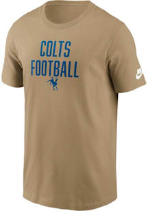 Nike Indianapolis Colts Tan Rewind Essential Short Sleeve T Shirt