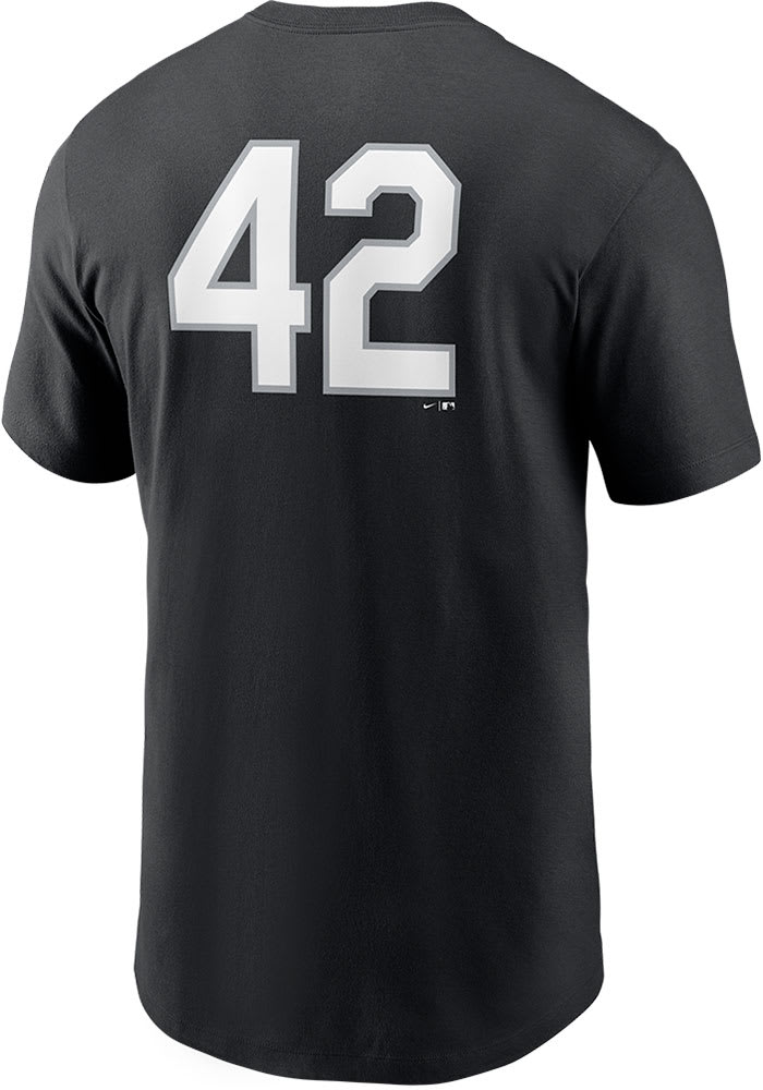 Jackie Robinson Chicago White Sox Black Team 42 Short Sleeve Player T Shirt