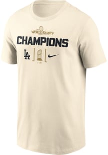 Nike Los Angeles Dodgers Natural 2024 WS Champion 2 Short Sleeve T Shirt