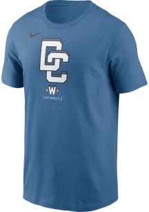 Nike Washington Nationals Grey City Connect Large Logo Short Sleeve T Shirt