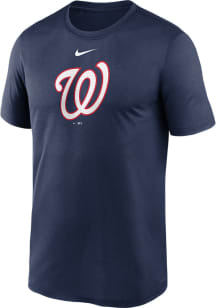 Nike Washington Nationals Navy Blue Fuse Large Logo Short Sleeve T Shirt