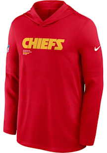 Nike Kansas City Chiefs Mens Red Sideline Big and Tall Hooded Sweatshirt