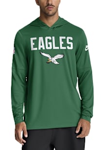 Nike Philadelphia Eagles Mens Kelly Green Sideline Big and Tall Hooded Sweatshirt