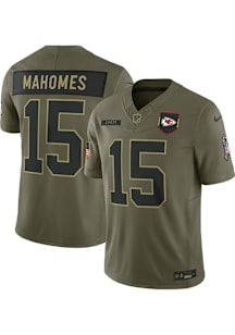 Patrick Mahomes Nike Kansas City Chiefs Mens Olive Salute to Service Limited Football Jersey