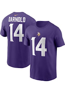 Sam Darnold Minnesota Vikings Purple Home FUSE Short Sleeve Player T Shirt
