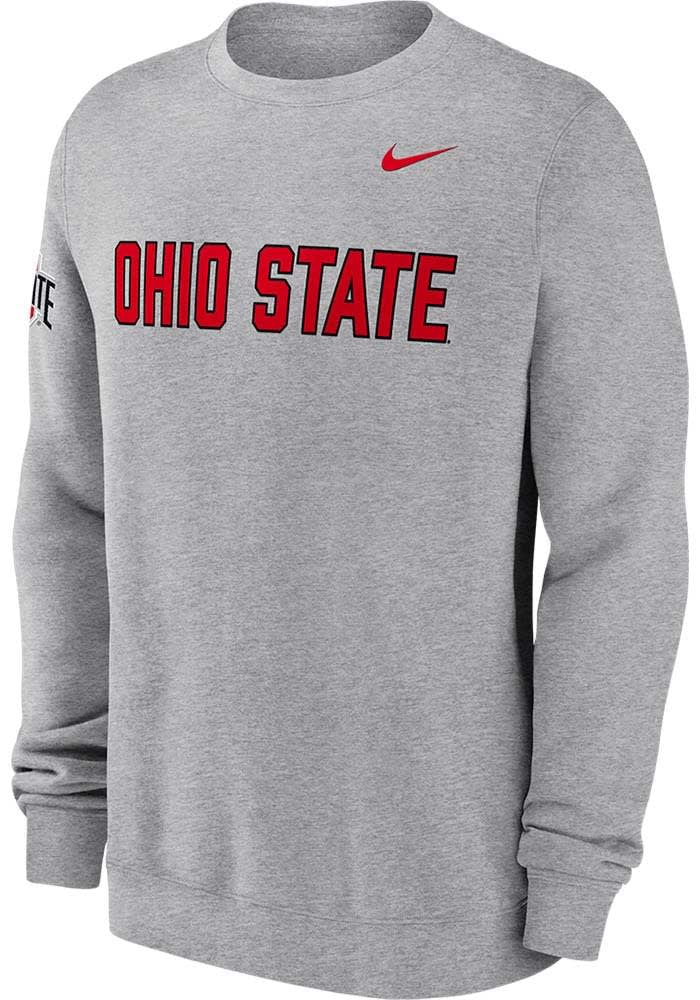 OHIO State スウェットシャツ グレー Champion Mens GREY Ohio State Buckeyes Powerblend Long