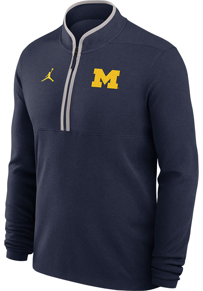 Nike Michigan Wolverines Mens BLUE Victory Pullover - 173220701