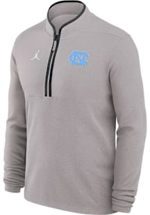 Nike North Carolina Tar Heels Mens Grey Victory Long Sleeve Qtr Zip Pullover