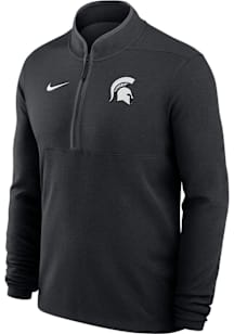 Nike Michigan State Spartans Mens Black Victory Long Sleeve Qtr Zip Pullover