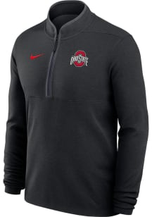 Mens Ohio State Buckeyes Black Nike Victory Qtr Zip Pullover