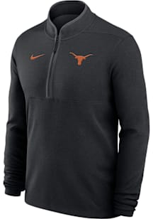 Nike Texas Longhorns Mens Black Victory Long Sleeve Qtr Zip Pullover