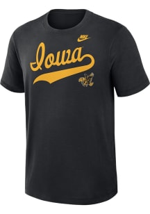 Iowa Hawkeyes Black Nike Legacy Short Sleeve T Shirt