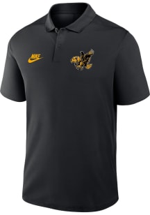 Mens Iowa Hawkeyes Black Nike Victory Short Sleeve Polo Shirt
