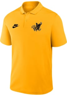 Mens Iowa Hawkeyes Gold Nike Victory Short Sleeve Polo Shirt