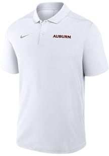 Nike Auburn Tigers Mens White Victory Short Sleeve Polo
