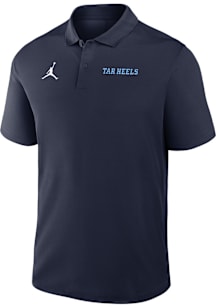 Nike North Carolina Tar Heels Mens Navy Blue Victory Short Sleeve Polo