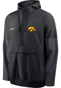 Mens Iowa Hawkeyes Black Nike Anorak Pullover Jackets