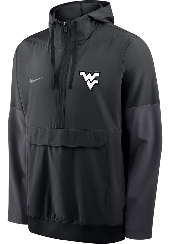 Nike West Virginia Mountaineers Mens Anorak BLACK Pullover Jackets